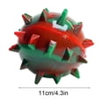 thumbnail image 3 of Christmas Dog Toy Squeaky Bone Shaped Chew Ball for Small Medium Dogs Dental Cleaning Festive Holiday Pet Gift Teething Toy with Gum Massage Texture Clearance, 3 of 6