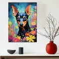 thumbnail image 3 of German Pinscher Dog Arts Canvas - Large Abstract Paintings Colorfull Wall Art Dog Decor Dog Room Decor Animal Wall Art Animal Canvas, 3 of 4