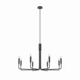 thumbnail image 1 of Modway Rekindle 8-Light Modern Style Iron Metal Chandelier in Black, 1 of 10