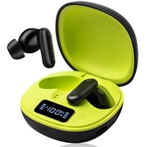 Atzeste Bluetooth 5.4 Wireless Earbuds with ENC Mic, ANC Noise Cancelling, 60H Playtime with Power Display Charging Case, Black