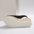 thumbnail image 6 of Wedges Shoes for Women Open Toe Ankle Strap Platform Dressy Casual Sandals Travel Slides Black 5.5(36), 6 of 9