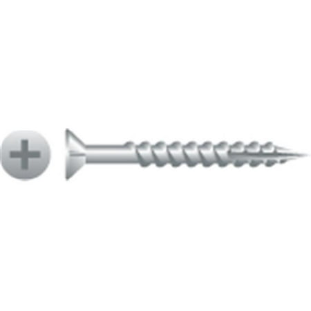 Strong-Point X948NZ 9 x 3 in. Phillips Flat Head Screw with Nibs Particle Board Screws  Zinc Plated  Box of 2
