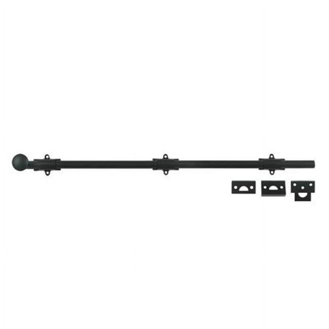 Deltana 24SB19 24 in. Heavy Duty Surface Bolt- Black - Solid