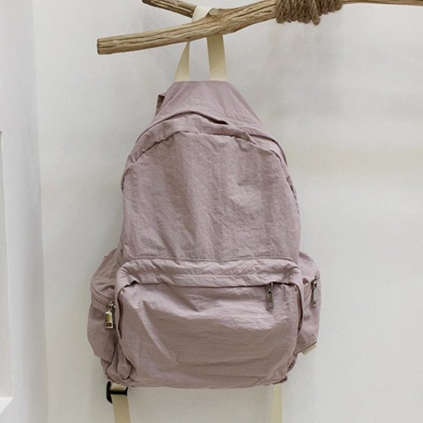 Mochila de viaje de nylon de color sólido para mujer Diseño de múltiples bolsillos Bolsos fáciles de llevar FLhrweasw Nuevo