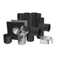 thumbnail image 1 of Kit de ventilación de pellets DuraVent 3PVL-KHAB de acero galvanizado negro de 3 pulgadas, 1 of 1