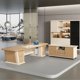 thumbnail image 5 of Ergonomic Coffee Modern Desk Luxury Aesthetic Corner Reception Office Desk Computer Escritorios De Oficina Table Furniture My Lux Decor Round, 5 of 9
