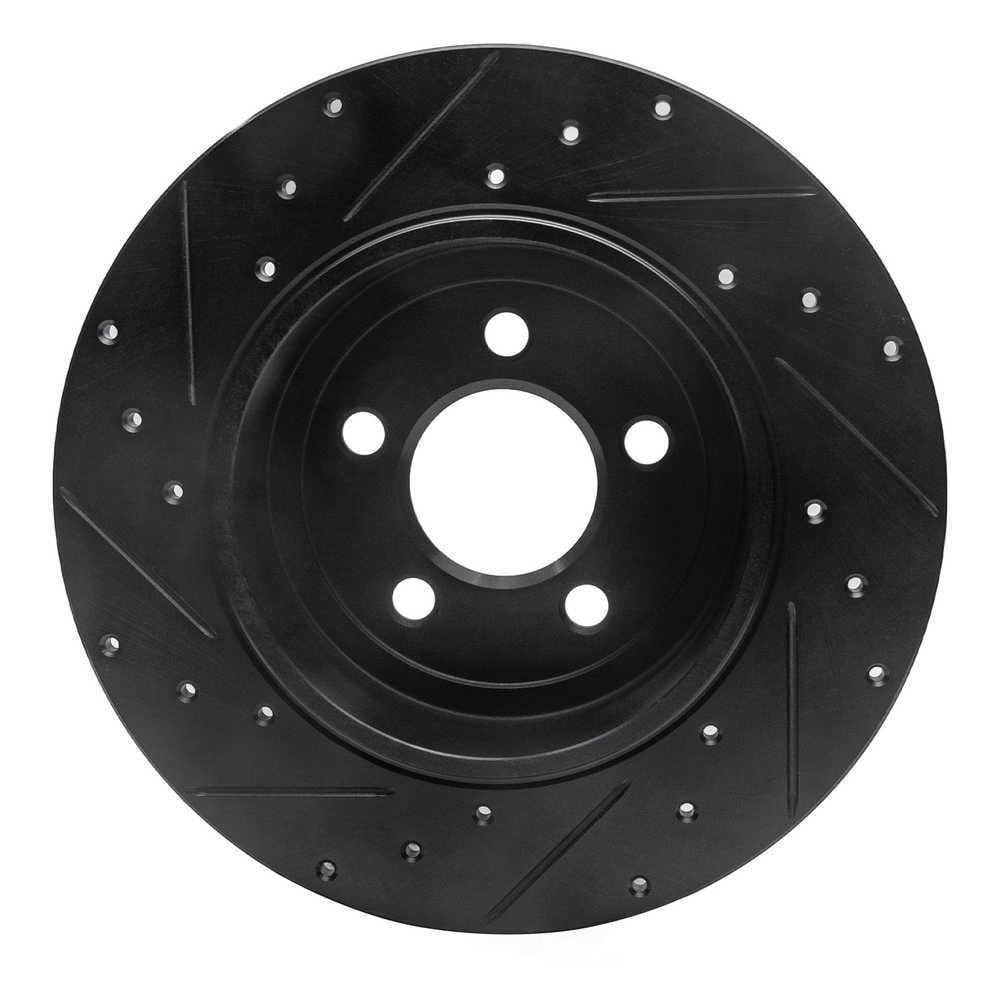Dynamic Friction Company 633-39016R DFC Brake Rotor - Drilled And Slotted - Black
