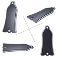thumbnail image 3 of 2 Holes Bell-shaped PVC Truss Rod Cover Plate Scroll Plate for Gibson LP SG Flying V ES Guitar Black, 3 of 5