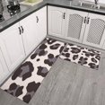 thumbnail image 2 of Beige and Black Of Leopard Print Kitchen Rugs Sets Of 2,Anti Fatigue Kitchen Mat Rugs Non Slip Washable,Decorative Kitchen Floor Mats for Kitchen,Sink,Laundry,17"x30"+17"x47", 2 of 7
