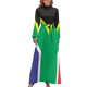 thumbnail image 2 of Vestido largo con bandera sudafricana, vestidos elegantes y chic para mujer, promoción, vestidos casuales, vestido de dama de honor para mujer, 2 of 5