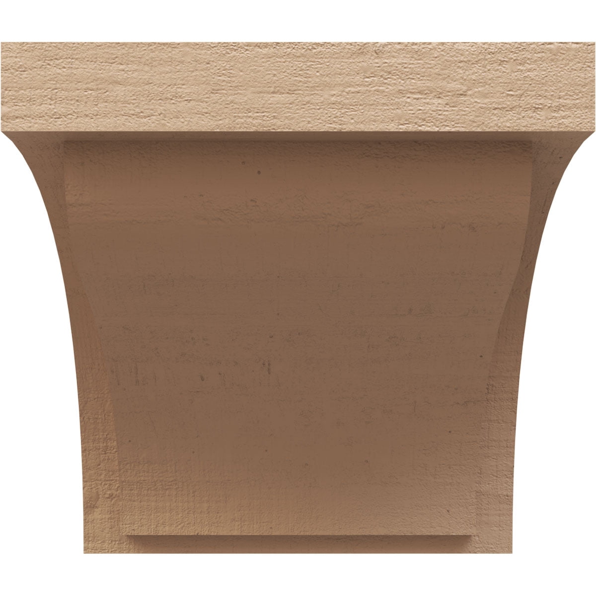 11"W x 11"D x 11"H Wide Helena Rough Cedar Woodgrain TimberThane Corbel, Primed Tan