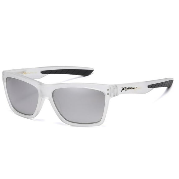 Xloop Retro Sport White w Silver Mirror Lens Cycling Fishing Golfing SUNGLASSES
