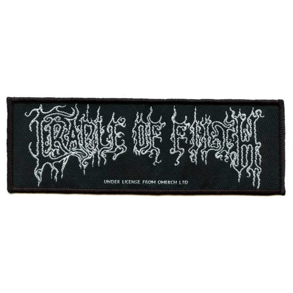 Men's Cradle Of Filth Logo (Loose) Woven Patch Black