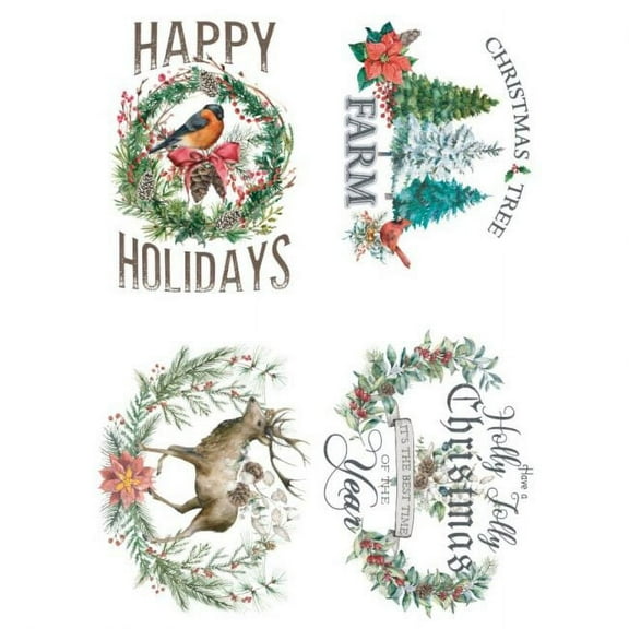 HOLLY JOLLY XMAS  Redesign with Prima Transfer