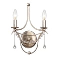 thumbnail image 5 of 422-SA Crystorama Lighting Metro - Two Light Wall Sconce-Antique Silver Finish, 5 of 5