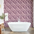 thumbnail image 4 of Ambesonne, Bohemian Peel & Stick Wallpaper for Home, Sketch Pattern Feathers, 13"x100", Plum and Blush, 4 of 5