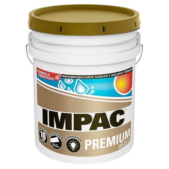 IMPAC Premium Fibratado Terracota Impermeabilizante 19l blanco 2 Impac VCIIM10BL1N