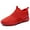 Red, variant on Woobling Mens Breathable Sneaker Work Non-slip Lightweight Walking Shoes Comfort Shoe Red 10.5