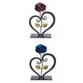 thumbnail image 1 of 2x Modern Rose Flower with Het-Shaped Stand Decoration Baoblaze none, 1 of 6
