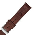 thumbnail image 1 of MS883 20mm Brown Oil Tan Leather Twin Pad Stitched Men's Strap, 1 of 2