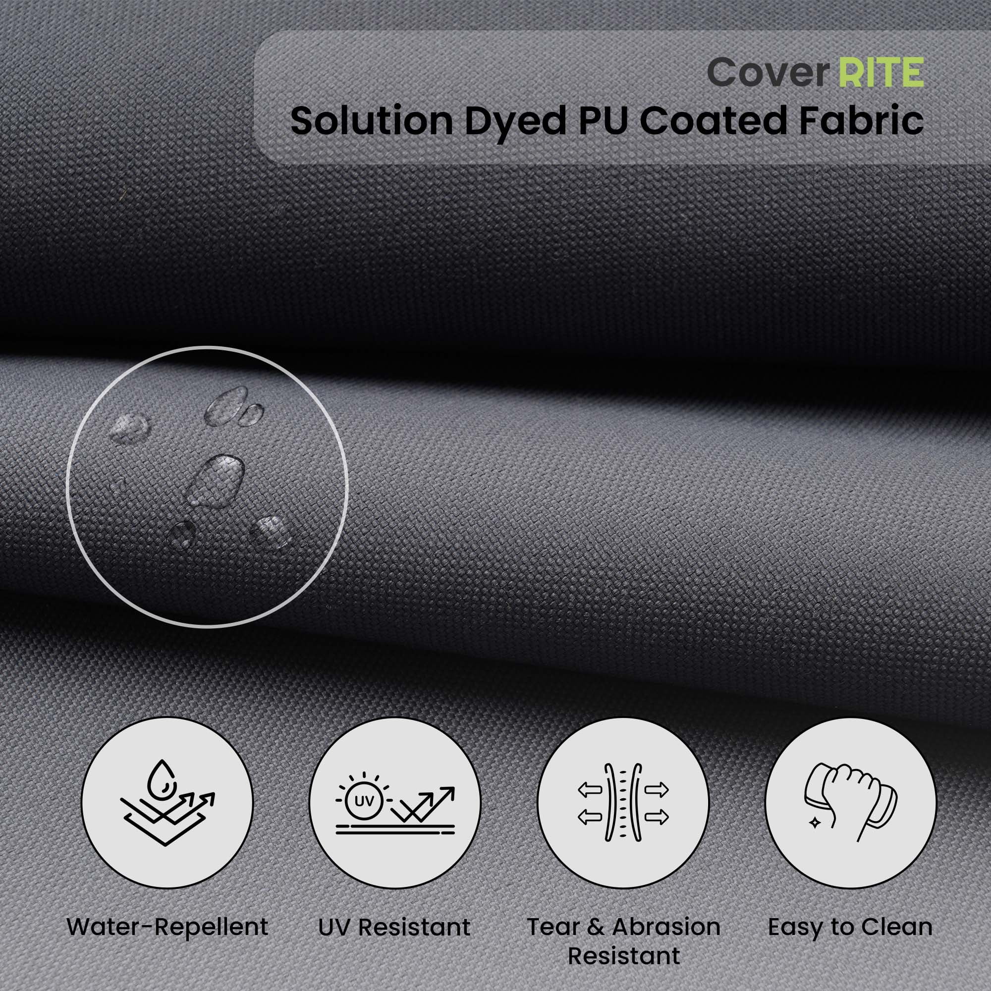 Covers & all CoverRite Square Dining Chair Cushions 3" Foam Tear and UV Resistant Outdoor chairs