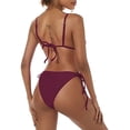 thumbnail image 2 of ZAFUL Women's Triangle Bikini Floral String Bikini Set Two Piece Swimsuit Bathing Suits, 2 of 2