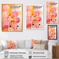thumbnail image 4 of Designart "Island Sunrise Pink Gold Collage" Abstract Framed Wall Art - Modern Pink Abstract Collages Entryway Framed Wall Art Print, 4 of 6