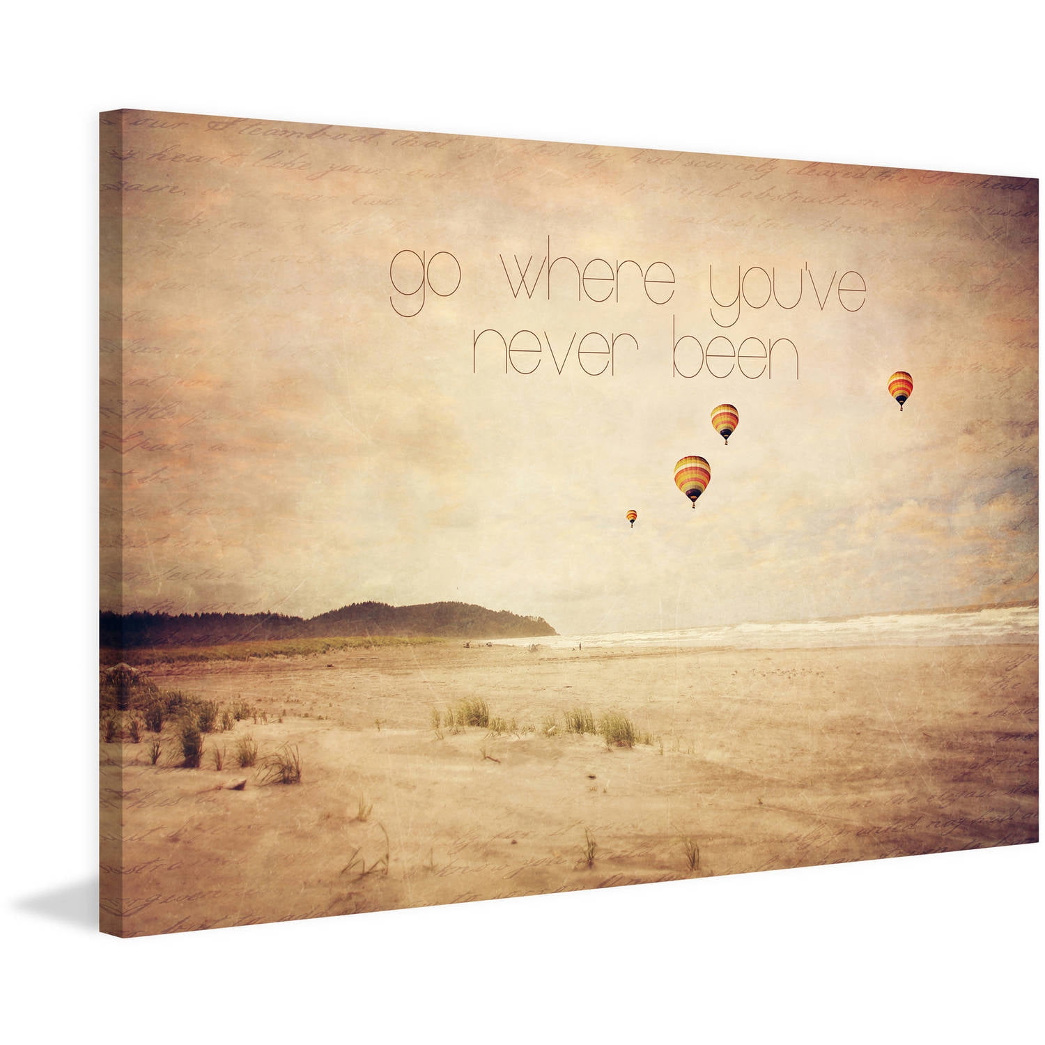 Marmont Hill "Go Where You've Never Been" Sylvia Cook Painting Print on Canvas