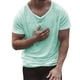 thumbnail image 1 of Playeras Básicas Para Hombre, Blusa Informal De Color Liso Con Cuello Redondo, Manga Raglán Lisa, Botones, 1 of 7