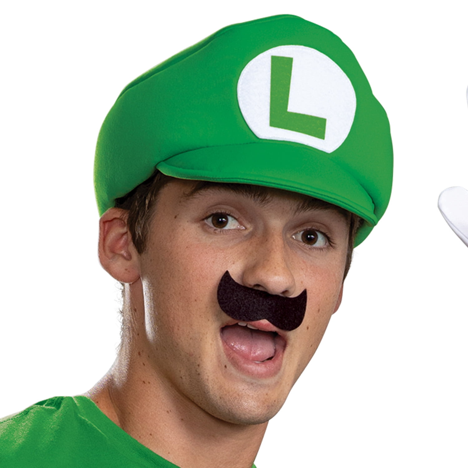 Nintendo Super Mario Bros. Luigi Halloween Accessory Kit for Adults, by Disguise