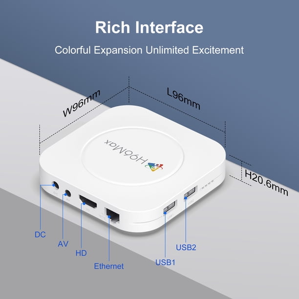 H96MAX M1 Plus Android TV Box, RK3528 Octa-Core, 2GB RAM 16GB ROM