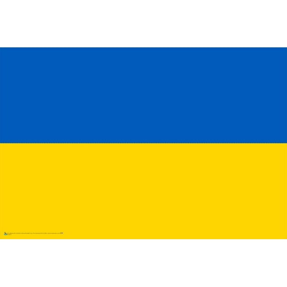 Ukraine Flag Poster 36" x 24"