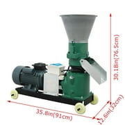 Techtongda Chicken Feed Pellet Mill Machine 5MM Farm Animal Poultry Feed Granulator 3KW 220V