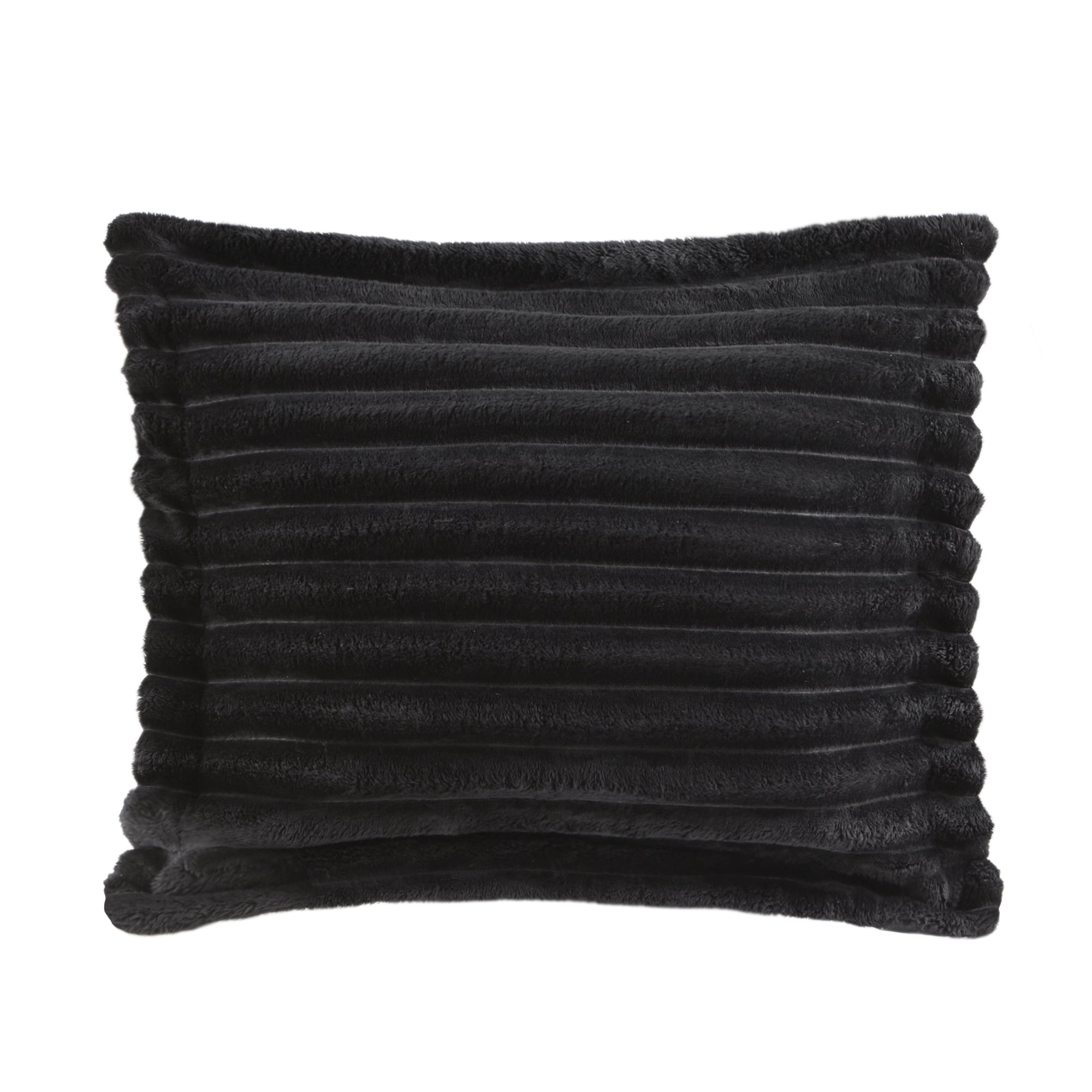Mainstays 4-Piece Black Cozy Plush Comforter Set, T/TXL