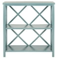 thumbnail image 3 of SAFAVIEH Liam Duo X-Back 2 Tier Open Bookcase, Slate Teal, 3 of 5