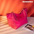 thumbnail image 5 of Montana West Large Tote Bag for Women Oversized Shoulder Purses with Chain Handbags, Hot Pink, 5 of 8