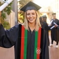 thumbnail image 5 of Afghanistan Flag Graduation Stole Graduate Shawl Sash Scraf Gift For Abroad Student International Study (Square), 5 of 6