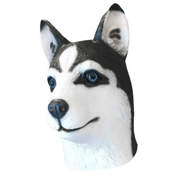 Máscara de cabeza de animal, tocado de animal para disfraces, espectáculos de Halloween Perro