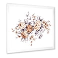 thumbnail image 2 of Designart 'Pink Wild Roses With Monochrome Leaves' Traditional Framed Art Print, 2 of 4