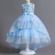 thumbnail image 1 of Especial para niñas vestido bordado cuentas lentejuelas flor cola falda, 1 of 6
