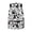 Black Paw Print Pattern, variant on Cute Casual Backpack with Mermaid Tail Pattern - Great for School Daily Commute and Weekend Travel