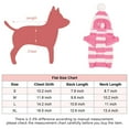 thumbnail image 5 of Deago Dog Cat Stripe Sweater with Hoodie for Christmas Sweatshirt Winter Pet Clothes Xmas Puppy Outfits (Black, S), 5 of 7