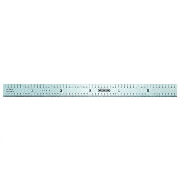 General 6 in. L X 15/32 in. W Steel Precision Rule Metric
