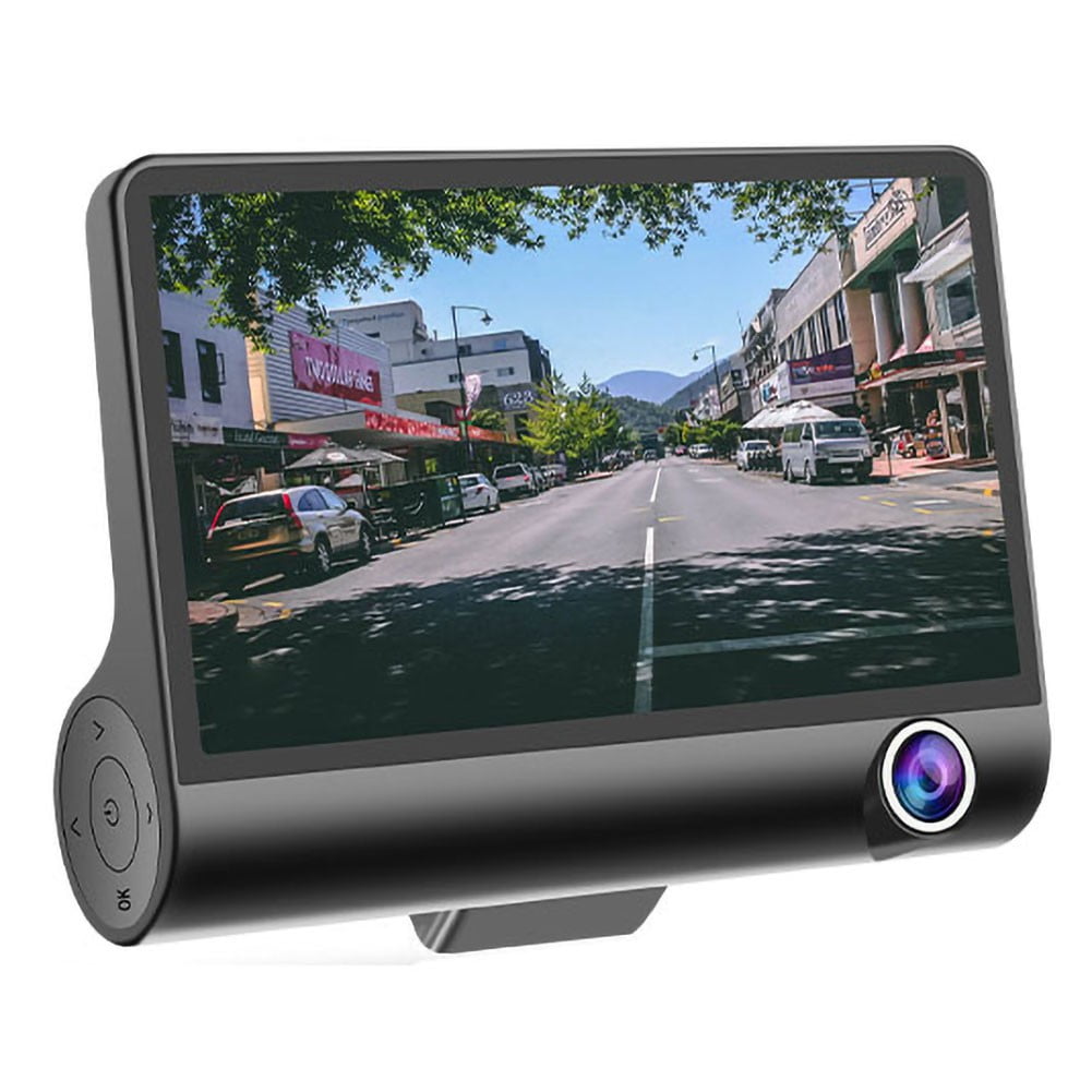 Jeemak Dual Lens Dash Cam Front and Rear 1080P+720P Dashboard Camera Waterproof Backup Camera,4 IPS LCD G-Sensor Parking Monitor in Car Vehicle Driving DVR Recorder 