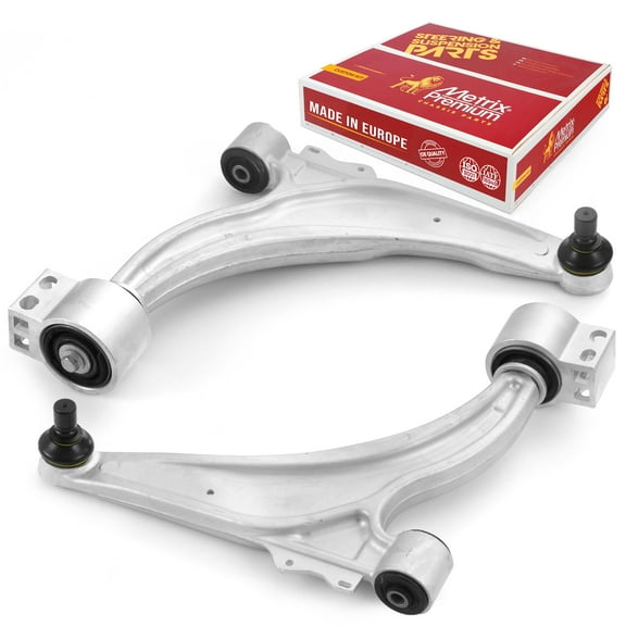 Metrix Premium Chassis Parts - Front Left & Right Lower Control Arm w Ball Joint & Bushing Assembly Kit Fits 12-17 Buick Verano, 11-15 Chevrolet Cruze, 11-15 Volt, RK621751, RK621752, Made in Europe