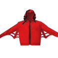thumbnail image 4 of Vestes à Capuche Amples pour Femmes Mode Imprimé Lettre Toile d'Araignée Automne, 4 of 5