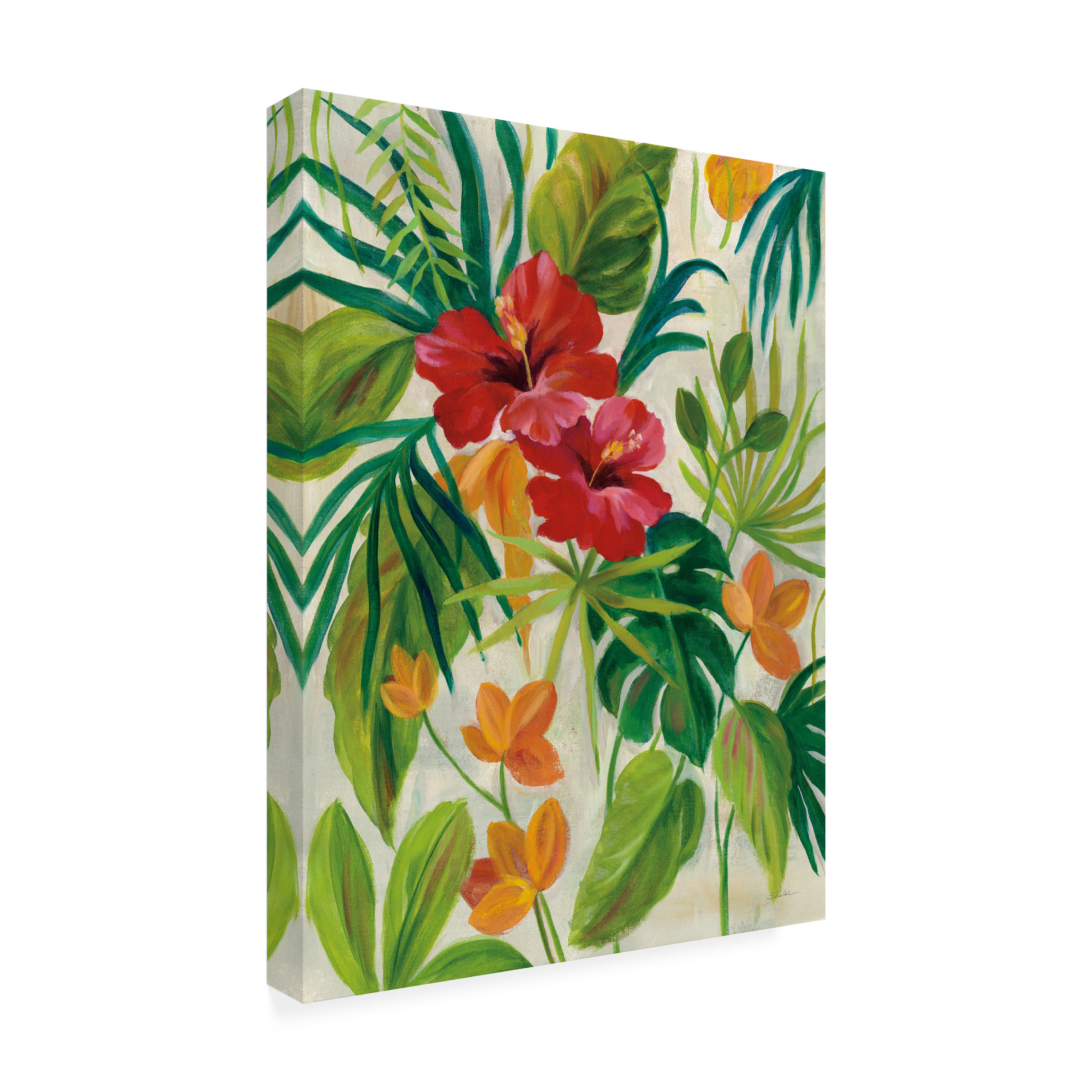Silvia Vassileva 'Tropical Jewels II v2' Outdoor Canvas 32x22