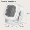 thumbnail image 2 of Tiny Space Heater Desk Heater Fan, Wide-angle Swing, Overheating Protection, Cycle Heating, 2 of 5