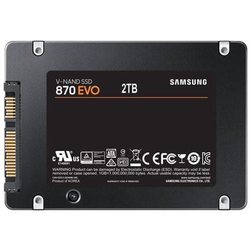 Samsung 870 EVO 2TB SATA III Internal Solid State Drive - English