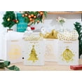 thumbnail image 4 of UNIQOOO 12Pcs Large White & Metallic Gold Foil Gift Bags, 4 Assorted Xmas Tree Snowflake Designs, Perfect for Christmas Thanksgiving New Year Party Favor, 4 of 8